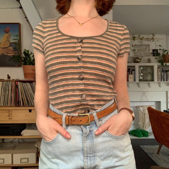 Retro striped t-shirt - Picture 1 of 3